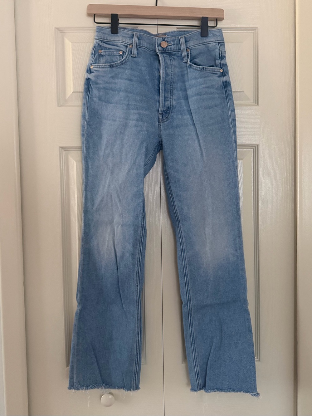 Mother The Tripper Flood Fray Jeans